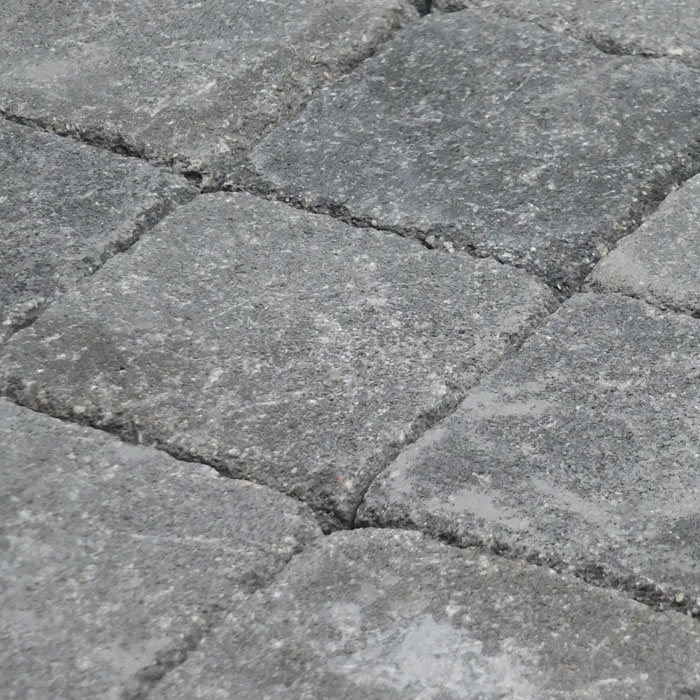 allée pavé béton oldys 13x13cm gris