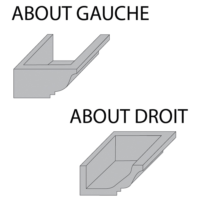 About de Corniche doucine pierre taillée pour chaînage en pierre reconstituée