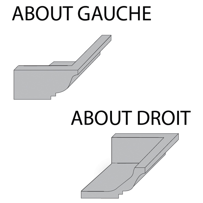 About de Corniche doucine bouchardée ciselée pierre reconstituée pour plancher