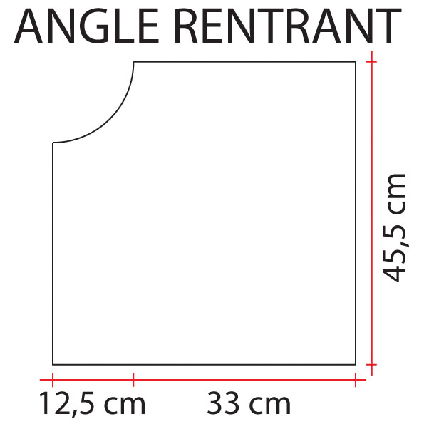 schéma margelle pierre reconstituée patinée 4 cm angle rentrant