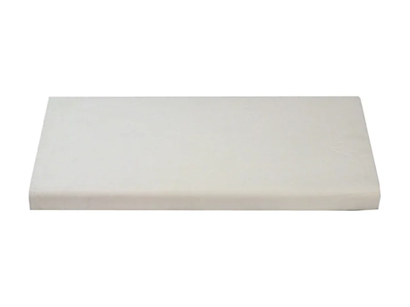Margelle patinée 4 cm droite, coloris blanc